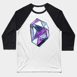 Asexual and Grey-Sexual Pride Crystal Baseball T-Shirt